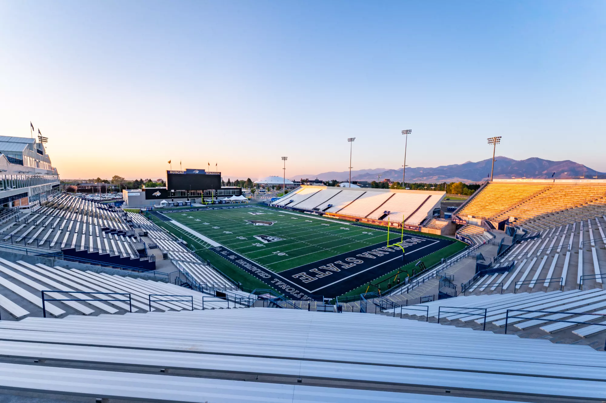 Bobcat Stadium on the Montana State University campus &mdash; 1 Bobcat Circle, Bozeman MT.