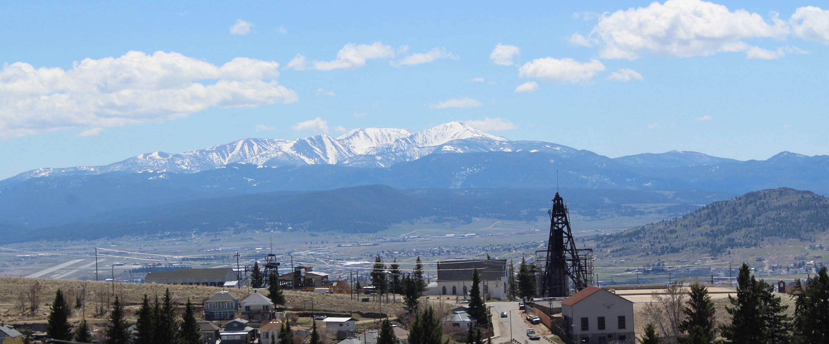 The highlands of butte, Montana overlooking the richest hill on earth